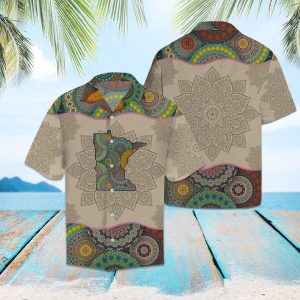 Awesome Minnesota Mandala Hawaiian Shirt Summer Button Up