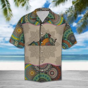 Awesome Virginia Mandala Hawaiian Shirt Summer Button Up