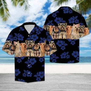 Awesome Yorkshire Terrier Hawaiian Shirt Summer Button Up