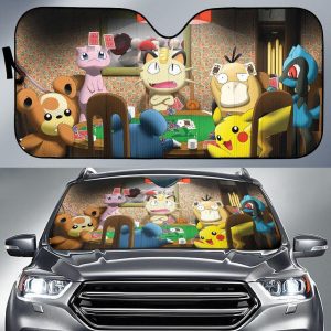 Azurill Marill Mew Pikachu Pokemon Car Auto Sun Shade