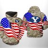 BYU Cougars NCAA US Flag Camo Veteran 3D Printed Hoodie/Zipper Hoodie