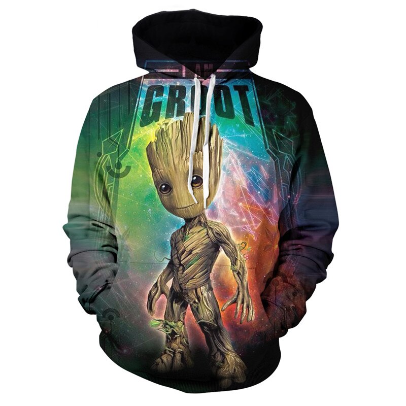 Baby Groot Art 3D Printed Hoodie/Zipper Hoodie Baby Groot Art 3D Printed Hoodie/Zipper Hoodie