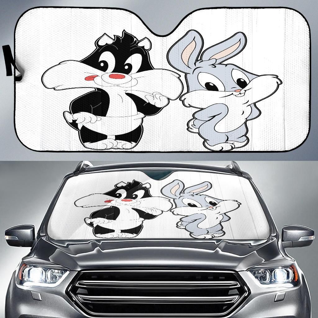 Baby Sylvester Baby Bugs Bunny Car Auto Sun Shade Baby Sylvester Baby Bugs Bunny Car Auto Sun Shade