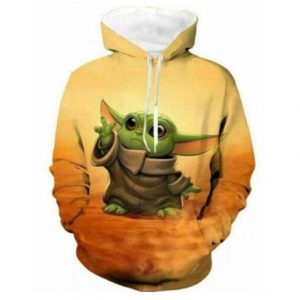 Baby Yoda 3D Printed Hoodie/Zipper Hoodie