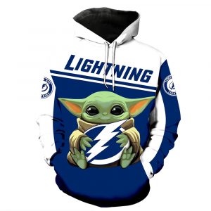 Baby Yoda Tampa Bay Lightning 3D Printed Hoodie/Zipper Hoodie