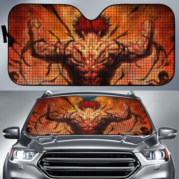 Baki Hanma Yuijro Hanma Piece Anime Car Auto Sun Shade