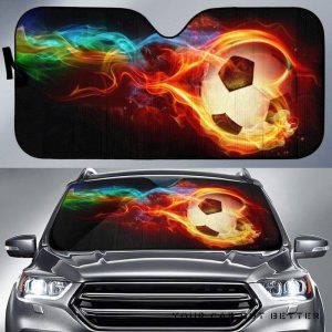 Ball Fire Car Auto Sun Shade