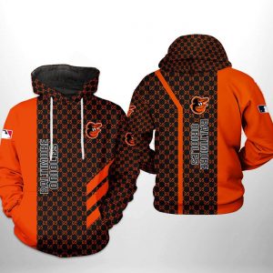 Baltimore Orioles MLB 3D Printed Hoodie/Zipper Hoodie