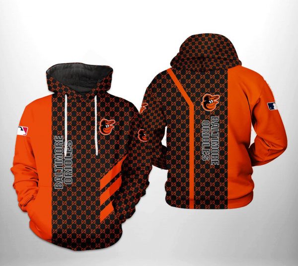 Baltimore Orioles MLB 3D Printed Hoodie/Zipper Hoodie