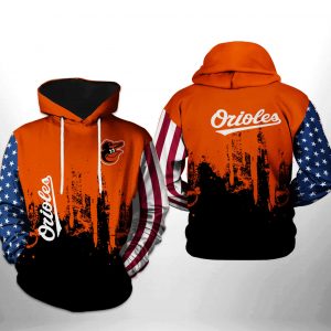 Baltimore Orioles MLB Team US 3D Printed Hoodie/Zipper Hoodie