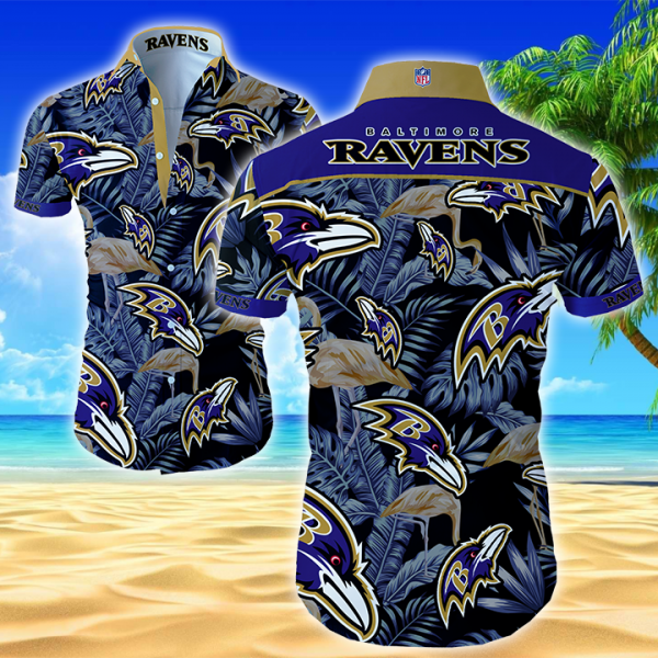 Baltimore Ravens Classic Hawaiian Shirt Summer Button Up
