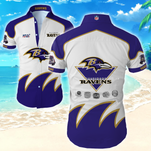 Baltimore Ravens Hawaiian Shirt Summer Button Up