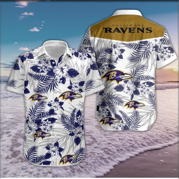 Baltimore Ravens Hawaiian Shirt Summer Button Up