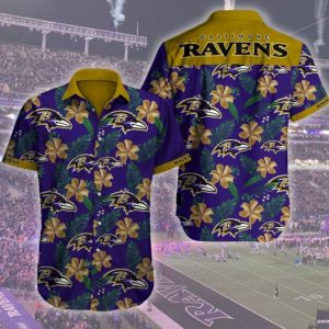 Baltimore Ravens Hawaiian Shirt Summer Button Up