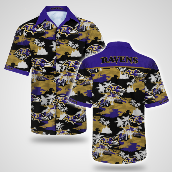 Baltimore Ravens Hawaiian Shirt Summer Button Up