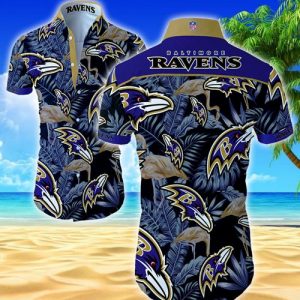 Baltimore Ravens Hawaiian Shirt Summer Button Up