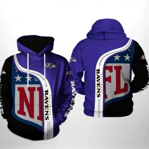 Baltimore Ravens NFL Team 3D Printed Hoodie/Zipper Hoodie