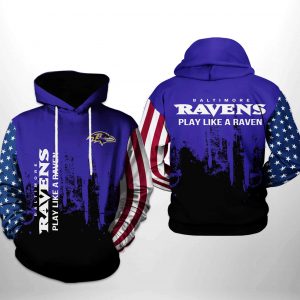 Baltimore Ravens NFL Team US 3D Printed Hoodie/Zipper Hoodie