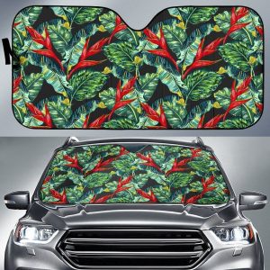 Banana Leaf Hawaiian Car Auto Sun Shade