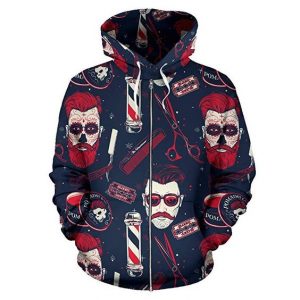 Barber Shop 3D Printed Hoodie/Zipper Hoodie
