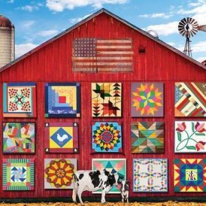Barn Quilts Jigsaw Puzzle Set