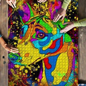 Basenji Dog Colorful Jigsaw Puzzle Set