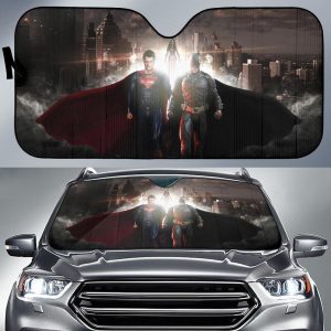 Batman And Superman Movie Car Auto Sun Shade