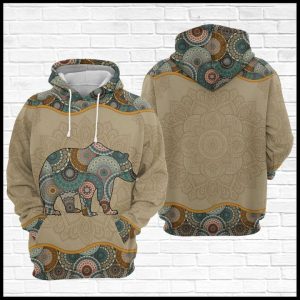 Bear Mama Mandal 3D Printed Hoodie/Zipper Hoodie