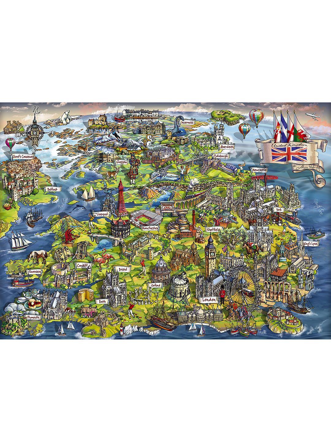 Beautiful Britain Uk Map Jigsaw Puzzle Set Beautiful Britain Uk Map Jigsaw Puzzle Set