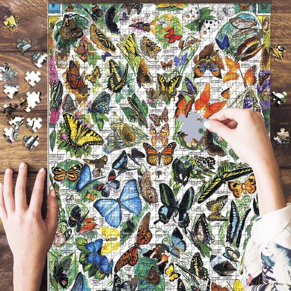 Beautiful Butterflies Usa Jigsaw Puzzle Set