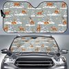 Beautiful Deers Winter Christmas Car Auto Sun Shade