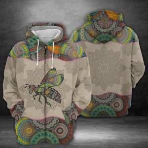 Bee 3D Printed Hoodie/Zipper Hoodie