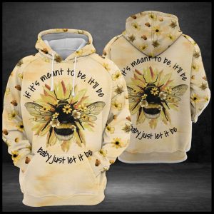 Bee Let It Be 3D Printed Hoodie/Zipper Hoodie