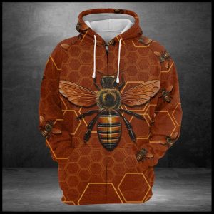 Bee Queen 3D Printed Hoodie/Zipper Hoodie