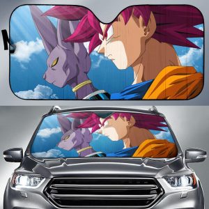 Beerus Super Saiyan God Goku Dragon Ball Z Battle Of Gods Car Auto Sun Shade