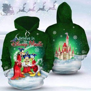 Believe In Disney Magic Mickey And Friends 3D Printed Hoodie/Zipper Hoodie