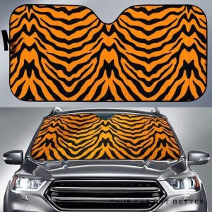Bengal Tigers Skin Pattern Car Auto Sun Shade