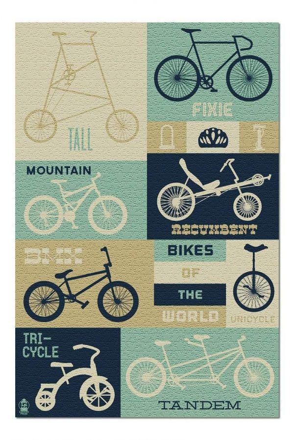 Bicycles Jigsaw Puzzle Set