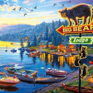Big Bear Lodge Jigsaw Puzzle Set