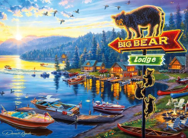 Big Bear Lodge Jigsaw Puzzle Set