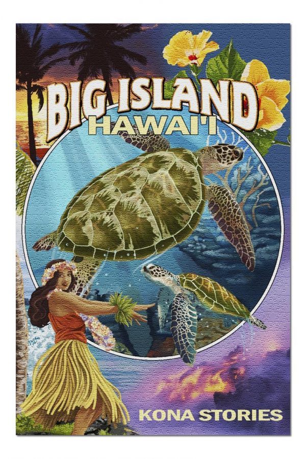 Big Island Hawaii Jigsaw Puzzle Set