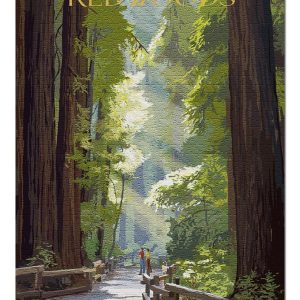 Big Sur Pathway And Hikers Jigsaw Puzzle Set