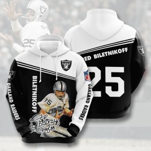 Biletnikoff Oakland Raiders 3D Printed Hoodie/Zipper Hoodie