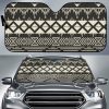 Black And Beige Aztec Car Auto Sun Shade