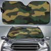Black And Green Camouflage Car Auto Sun Shade