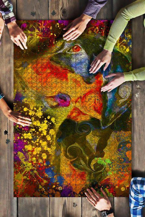 Black And Tan Coonhound Dog Colorful Jigsaw Puzzle Set Black And Tan Coonhound Dog Colorful Jigsaw Puzzle Set