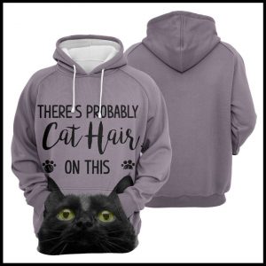 Black Cat Hair 3D Printed Hoodie/Zipper Hoodie