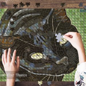 Black Cat Jigsaw Puzzle Set