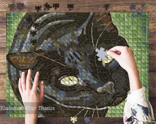 Black Cat Jigsaw Puzzle Set