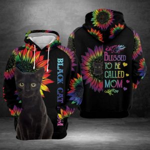 Black Cat Mom 3D Printed Hoodie/Zipper Hoodie